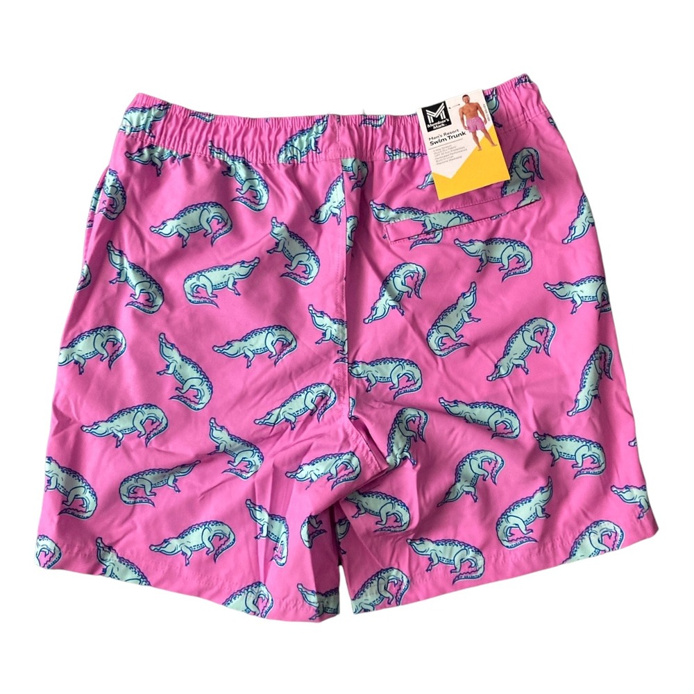 NWT Member's Mark Men's 4‎ Way Stretch Quick Dry UPF 50 Swim Trunk Gator XXL